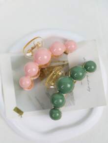 1pc Green Faux Pearl Hair Clip Casual Hair Accessories, For Women, Fall, Travel, Hair Tools, Accessories Women, Hair Stuff,Fall,Hair,Hair Accessories,Hair Accessories For Women,Travel,Hair Accessories,Accessories Women,Hair Accessory,Hair Accessories Women,Hair Tools,Hair Stuff,Stuff,Beauty Accessories,Gifts,Travel,Gifts For Women,Hair Stuff,Stocking Stuffers - Nhiều màu - Xem 2