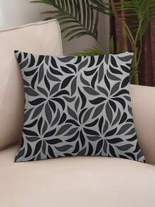 (4 Units) 45x45 Pillow Covers – 2 Plain And 2 Printed – Assorted Colors – AL - Black-black Arabesque - View 3