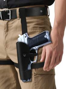 Funda de pistola de estilo vaquero occidental, funda de cuero PU ajustable, funda de doble pistola medieval con cordones góticos a la izquierda y derecha, adecuada para obras de teatro del Renacimiento, disfraces de festivales, funda para espada medieval, accesorios de otoño-invierno, adecuada para adolescentes, jóvenes, hombres, casual, al aire libre, atlético, vacaciones, regalos de graduación, cumpleaños, uso diario, Halloween, casual, negocios, calle, bohemio, occidental, al aire libre, regalo para hombres, esposo, novio, padre, papá, Navidad