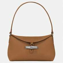 French New Cowhide Series Bamboo Buckle Flap Underarm Bag Handbag Box Shoulder Bag Ladies Bag
