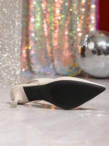 女士编织高跟鞋，时尚透气网眼封闭式露跟小猫跟鞋，优雅设计耐用橡胶鞋底，适合派对、约会和正式场合