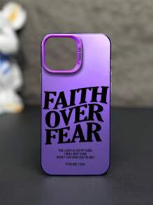 1pc Personalized Black Letters Compatible With Apple Phone 16/15/14/13/12/11/ProMax/Pro/Plus/Xs Max/XS/X, For Compatible With Sam Galaxy S22/S23/S24/S25/Plus/FE/Edge/Ultra Fall Prevention Anti-Shock, Anti-Slip, Anti-Drop, Camera Lens Protection, Silicone Anti Wear Phone