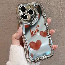 Funda para teléfono 1 pieza ¿Adecuado para 16 Pro/ 16 Plus/ 16 Pro/ 16, 15/ 14/ 13/ 12/ 11? Nuevo teléfono galvanizado con forma de onda y patrón de moda, lente con orificio de precisión, funda integrada de TPU antigolpes y anticaída. - Blanco - Ver 5