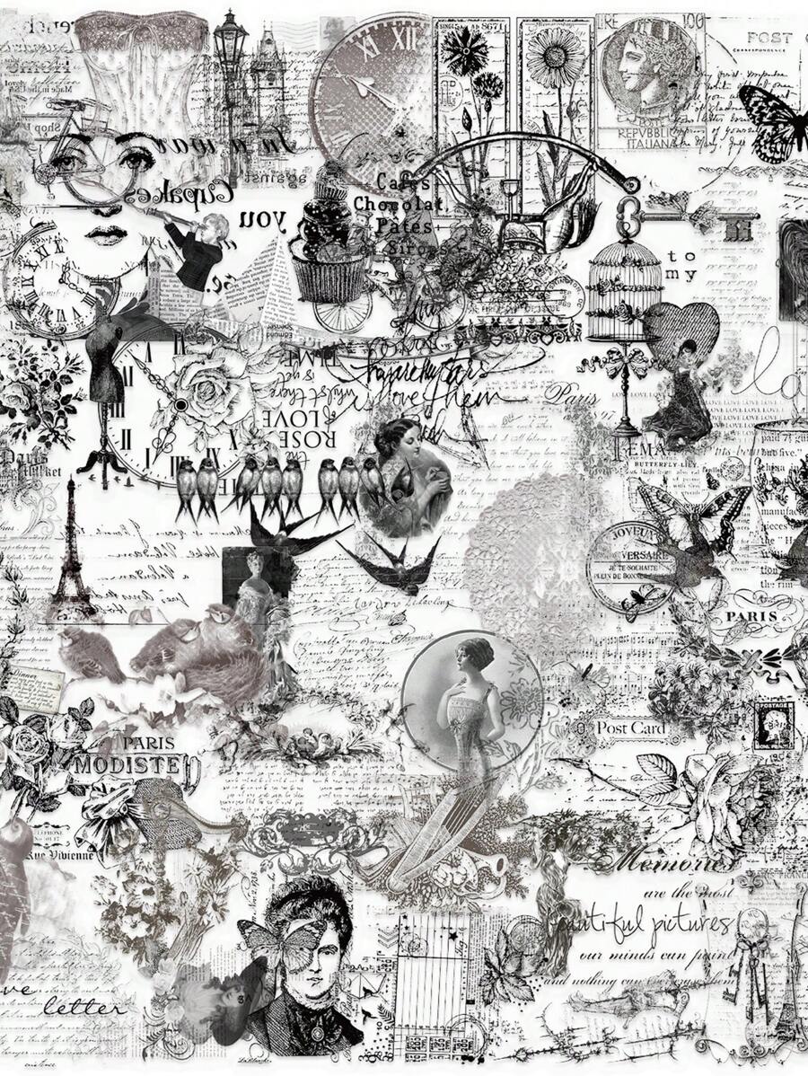 116 piezas Pegatinas de Clipart Vintage Graffiti, Pegatinas Impermeables de PET para Botellas de Agua, Portátiles, Scrapbooks, Patinetas Paquete de Pegatinas