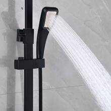 Shower System With Thermostat Shower Fitting Rain Shower Shower Shower Column Shower Set - 黑色 - 查看 7