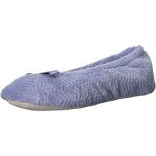 Isotoner Women's Diamond Microterry Ballerina Slippers2025 - 長春花色人字紋 - 查看 1