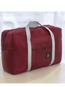 1pc Foldable Large Capacity Travel Bag, Lightweight Luggage Duffel Bag Suitable For Sports, Travel, Vacation, Back To School, Weekend Trip, Overnight, Travel Storage, Airport Travel Clothes, Travel Essentials, Luggage Bag, Christmas Gift Ideas, For Women, Girls, Mom, Mother's Friend, Birthday, Fitness Bag, Sports Bag, Training Bag, Holiday, Thanksgiving, Thank You Gift
