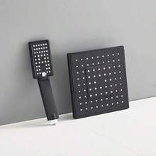 Matte Black Shower Set - Size 3 Without Extension Arm - Size 2 Without Any Bathroom Accessories - Black - View 10