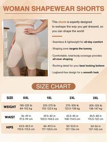 女士加大码高腰收腹塑身紧身裤，适合分层穿着