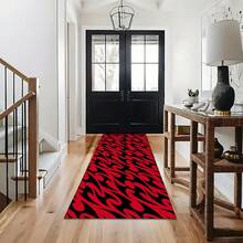 1 pieza Alfombra de cocina antideslizante de silicona con patrón abstracto minimalista fluyente impresa, tapete de piso, alfombra de entrada, alfombra rectangular impresa en 3D, apta para sala de estar, dormitorio, pasillo, baño, lavandería - Alfombra de poliéster, para decoración del hogar interior y exterior