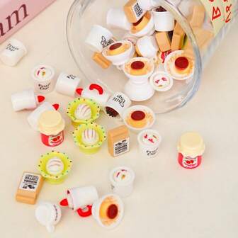 Mini Cake Pudding Dessert, Dollhouse Miniature Food, Diorama Scene Prop, DIY Micro Landscape Decoration, 1/6 1/12 Scale Doll Accessories, Moss Micro Landscape, Succulent Landscape, Dollhouse Decor, Desktop Miniature Ornament, Festival Gift, Birthday Gift, Christmas Gift