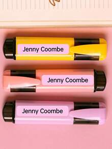 1-192pcs Transparent Waterproof Vinyl Name Labels - Customizable Cute Stickers, Suitable For Children's School Supplies/College Dorm Organization/Sports Gear, Reusable Iron-Free Identity Labels For Lunch Boxes/Water Bottles/Gym Bags, Essential For Daycare/Nursery, Baby Shower Gift Set - Multicolor - View 2