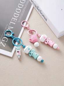 Cute Doctor & Nurse Keychain, Cartoon Soft Silicone Texture, Perfect Gift For Nurses Bag Charms Car Accessories Teacher Friend Sister Gift Ideas