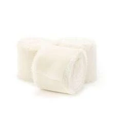 Set de 3 piezas, cinta decorativa de gasa de 5 m, tela de poliéster adecuada para invitaciones de boda, tarjetas de fiesta, decoración del hogar