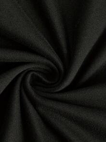 200g Pure Cotton T-Shirt 2025 Summer Ladies New Short Sleeve Pure Cotton Holiday Pattern Short Sleeve Round Neck Couple Wear Small Shirt Tops - 黑色 - 查看 5