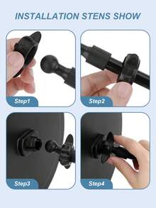 通用灵活可调节汽车托盘 - 可容纳食物、饮料、化妆品和药片，为前排和后排乘客提供节省空间的存储解决方案，易于安装和拆卸，多功能汽车储物架，可提升旅行体验，多功能汽车储物架 - 黑色 - 查看 10