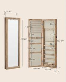 SONGMICS Jewelry Boxes - Brown - View 4