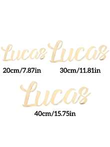 定制木质铭牌 | 字母墙饰 | 房间装饰 | 墙饰 | 铭牌 | 房间装饰 | 木质牌匾 | 波西米亚风格，木质墙饰 - 彩色 - 查看 4