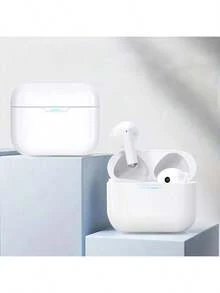 W&O Wireless Headphones With Long Battery Life, Universal Phone Control, Voice Call Noise Cancellation - Sports-Compatible, Wireless Earphones With Push-Button Volume, Crystal Microphone, Lithium Polymer Battery, For Smartphones - White - View 2