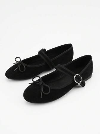 女式 2025 新款户外时尚玛丽珍带装饰动物印花面料平底鞋，轻便舒适软底乐福鞋，一脚蹬奶奶鞋