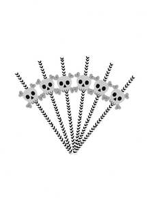 10pcs/Set Halloween Party Decoration Disposable Paper Straws, Special Patterns Of Spider, Pumpkin, Witch, Skeleton, Wedding And Birthday Supplies, Home And Party Decorations - Multicolor - View 11