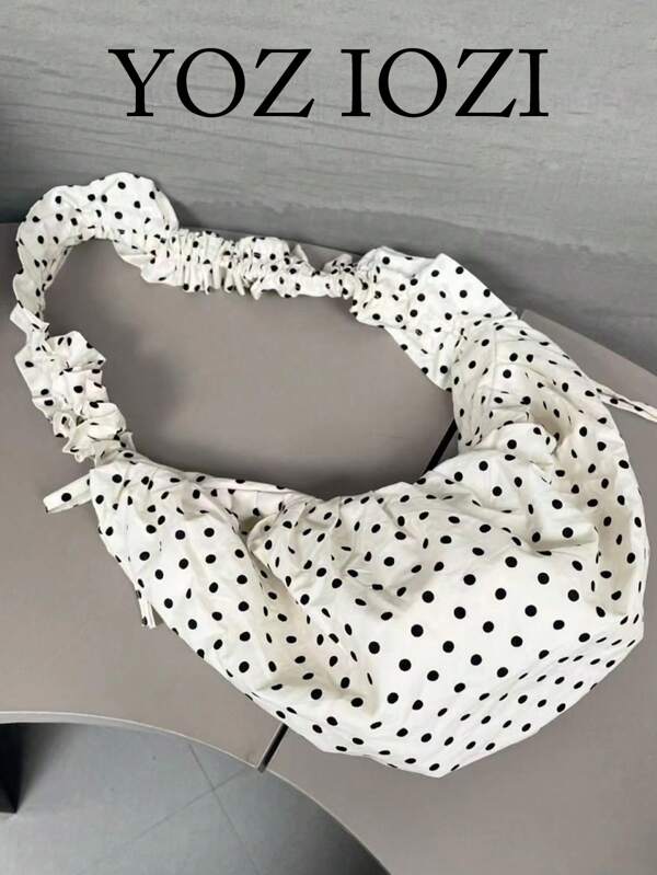 Back To School Korean Ins Style Indie Design Versatile Shoulder Bag For College Students, Literary Style Shopping Tote, Slouchy Suitable For Commuting And Class