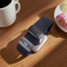 Elegant Braided Nylon Watch Band With Magnetic Buckle For Apple Watch Series 10 46mm 42mm 9 8 7 45mm 41mm Se 6 5 4 44mm 40mm Band 3 42mm 38mm Strap - S10-42 41 40 38mm - View 12