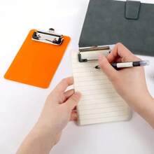 1pc Mini Clipboard 4 X 6 Inch Small Clip Boards For Notepads Small Clipboards Memo Size Nursing Clipboard With Back Tiny Pocket Clipboard For Notepads Receipt Pocket Lists,School Supplies,Back To School