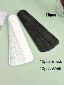 10/20pcs Sweat Absorbing Pads, Hat Brim Sweat Pads, Shirt Collar Pads, Hat Sweat Bands, Hat Liners, Collar & Cuff Protectors, Sweat Absorbing Hat Liners - Sweat, Dirt Resistant, Breathable, Disposable Pads, For More Comfortable Hat Wearing - Non-Woven Fabric, Easy To Use