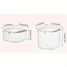 1pc Acrylic Transparent Flip-Top Organizer Box, Drawer Storage Holder, Vanity Desktop Makeup Jewelry Box, Suitable For Dressing Table, Bedroom, Mother's Day Gift