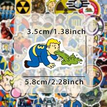 50Pcs Game Graffiti PVC Stickers, Creative Art Stickers, Suitable For Phone Cases, Refrigerators, Guitars, Water Bottles, Durable And Colorful Game-Themed Stickers - 均碼 - 查看 5