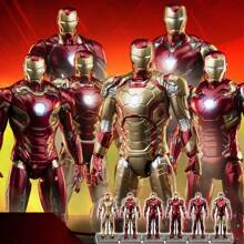 Figura de acción modelo de estatua ornamental hecha a mano de la serie Marvel Iron Man MK45, que se puede utilizar como un regalo