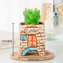 2 Pieces 2.5 Inch Ceramic Succulent Pots Set With Drainage Holes - Flowing Glaze Design For Planting Mini Plants And Flowers