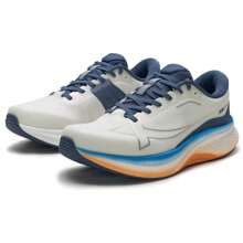 XTEP أحذية الجري للرجال 2000 كم 3.0 بلس، من نسيج مبطن مريح للقدم، أبيض بحري/أزرق رملي