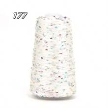 50g Hilo de lentejuelas brillante para tejer a mano, manualidades DIY, ropa, bolsos, sombreros y talla grande