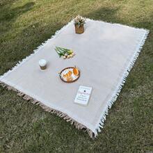 1 件 Ins 风格野餐毯、沙滩毯、柔软可折叠户外垫、春夏季非常适合草地露营和派对、露营野餐布、波西米亚地毯、适合户外和家庭使用、户外野餐、防风斗篷、桌布、户外装饰、女朋友礼物