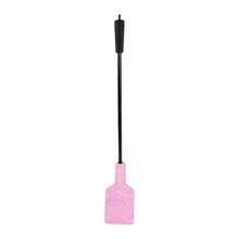 Látigo de montar a caballo rosa de PU Fantasy de 14.17 pulgadas, hecho a mano, fusta perfecta para entrenamiento, espectáculos y disfraces, látigo de caballo de fantasía rosa de PU con cabeza en T - como en la foto - Ver 1