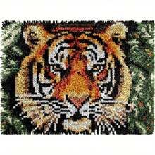 Do-It-Yourself Kit For A Smyrna Stitch Carpet, For Adults, Pre-Printed Motifs, Carpet, Sewing, Crochet, Home Decoration Mat