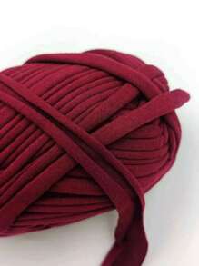 1 Spool Of Wool Yarn With White, Burgundy, And Pink Fabric Strips, Suitable For Handmade Fabric Weaving DIY Bags, Toys, Shoes, Carpets, And Storage Baskets, Home Decoration, Home Accessories. Autumn Home, Christmas Decorations, Home Decor, Autumn Decor Home, Crochet, Craft, Wool Yarn, Fabric.