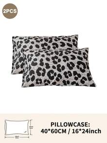 1pc/2pcs/4pcs Leopard Print Pillowcase (Pillow Insert Not Included), Soft & Comfortable, Suitable For All Seasons - Multicolor - View 29