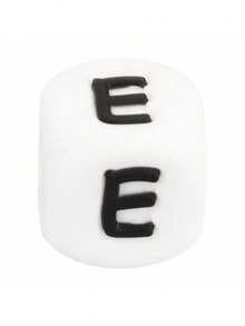 10 piezas Cuentas de silicona de 12 mm con letras - Kit de fabricación de joyas personalizado para pulseras DIY, collares, bolígrafos con cuentas, dijes y regalos - Accesorios de alta calidad para aficionados creativos a la manualidad - 26 cuentas de silicona con letras del alfabeto - Ver 23
