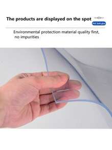 1 buc. Covoraș protector de masă transparent din PVC, design dreptunghiular simplu, grosime de 1,0 mm/1,5 mm/2,0 mm, potrivit pentru măsuță de cafea, noptieră, masă, birou de calculator, birou de birou și diverse protecții de suprafață pentru mobilier, esențial pentru utilizarea zilnică în toate anotimpurile