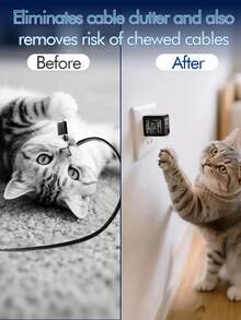 GaN 66W 便携式快速充电器，配备双 80 厘米/32 英寸 66W 可扩展电缆、Type-C+Lightning 输出端口，易于使用，非常适合商务旅行、圣诞节、开学和生日礼物手机充电器高输出功率 - 美規A型插(110-127V) - 查看 10