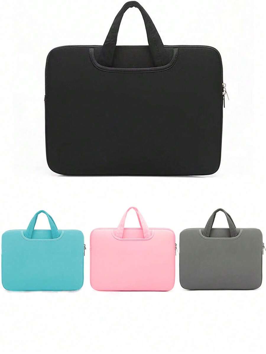 1 件简约轻便大容量笔记本电脑斜挎包，适合 11 英寸/13 英寸/14 英寸笔记本电脑、平板电脑、硬盘、充电器、旅行友好型电脑手提包，适合返校学校用品包，适合学校工作笔记本电脑包，适合女士 Mac Book Casemacbook Case 大学必备笔记本电脑内胆包 - 彩色 - 查看 1