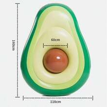 1pc Large Inflatable Water Floating Rideon Toy - Giant Yellow Duck/Unicorn/Avocado, 170*145*93cm, Adult Summer Inflatable Pool Float And Beach Float For Party Use, Perfect Summer Gift, Floating Lounge Chair, Multi-Function Recliner For Adult Vacation Fun And Relaxation