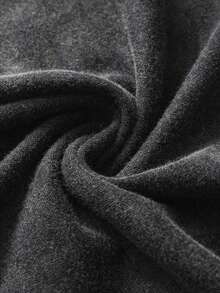 Áo thun nữ tay ngắn cổ tròn in chữ đơn giản thường ngày rộng rãi cotton giặt thoải mái mùa hè Áo thun nữ tay ngắn cổ tròn cotton giặt thoải mái mùa hè - màu đen - Xem 4