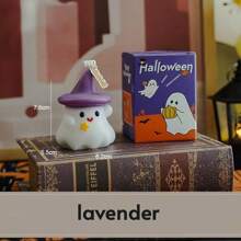 شمعة معطرة على شكل شبح لهالوين - شمعة هالوين محمولة | طقم شموع اليقطين الشبح | شموع معطرة بشكل ساحر سهلة الاستخدام | شموع بيضاء مخيفة لهالوين لديكور المنزل والاكسسوارات