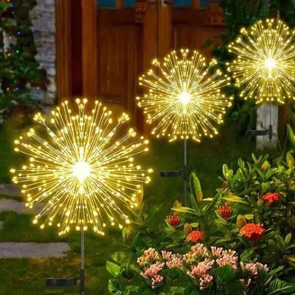 8-Mode Twinkling Solar Fairy Lights: Flexible & Bendable, Perfect For Wedding, Outdoor Courtyards, Gardens, Halloween And Christmas Decorations