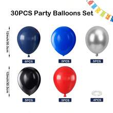 Spider Balloon Arch Kit With Starburst Foil Balloons And Navy Blue Red Black Silver Latex Balloons For Superhero Baseball Theme Garland Miles Spidey Man First 1st 2nd 3th 4th 5th Birthday Party Supplies - Color Mixing - View 9