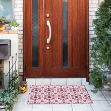 Floral Boho Welcome Door Mats Doormat Outdoor Indoor Entrance, Indoor Door Mats For Entryway, Entrance Door Mat, Non-Slip Rubber Backing Doormat Low Profile Welcome Door Mat For Entryway Indoor Outdoor Rug For Front Door, Entrance, Kitchen,Yard-16"X24", 18"X30" - Hồng - Xem 2